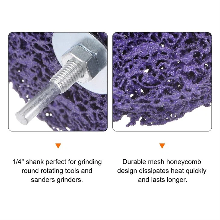 Purple Spindle Clean Strip Disc