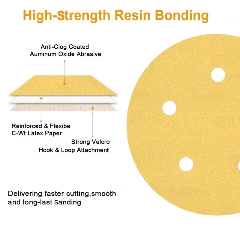 Dry paper gold sanding disc Dry paper gold sanding disc